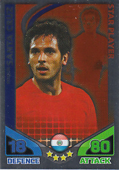 Roque Santa Cruz Paraguay 2010 World Cup Match Attax Star Player #181